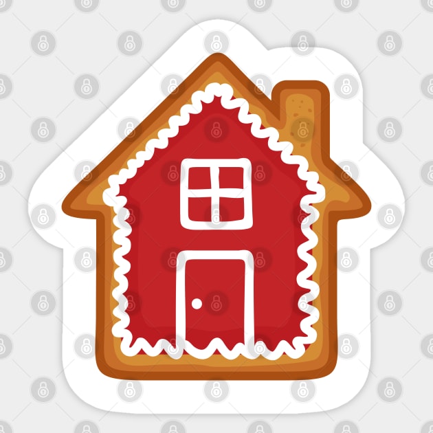 Christmas Ginger House Cookie Sticker by RageRabbit